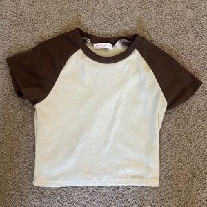 Brown and White TShirt